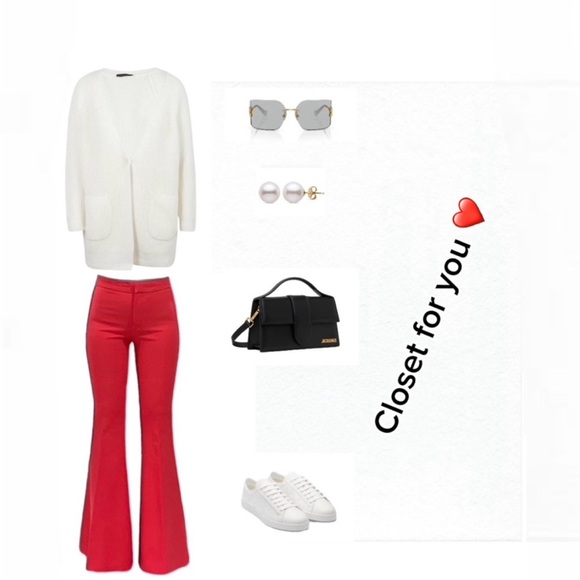 VICTORIA BECKHAM Flared pants Size 2-4 - Picture 8 of 12